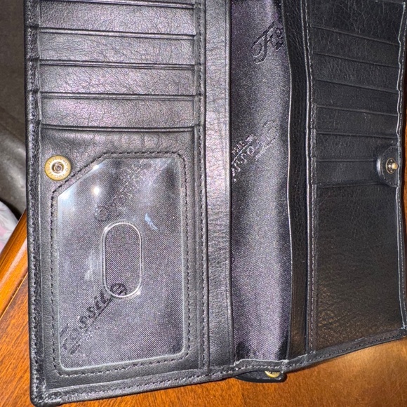 NWT FOSSIL LEATHER WALLET BLACK - Picture 9 of 9